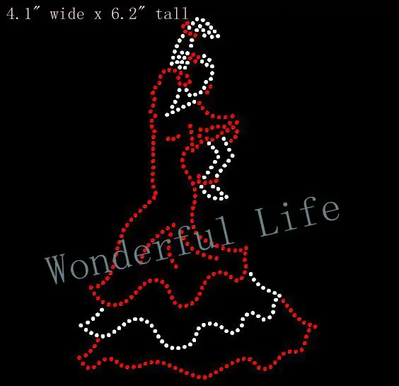 Бесплатная доставка Стразы Железный на переводе танцор фламенко Танцевальный