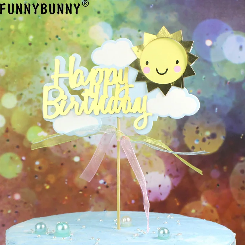 Украшение торта FUNNYBUNNY украшение для выпечки шар волос от солнца луна с днем