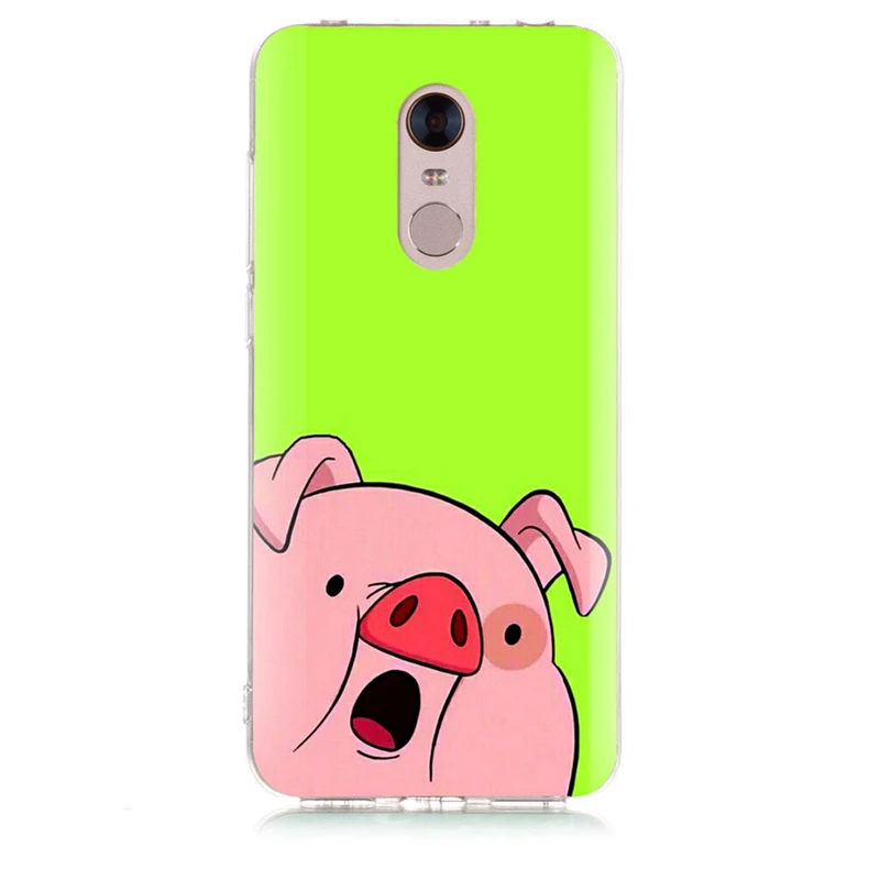 Для Xiaomi Redmi 4X Note 3 Mi A1 4 Pro 4A 5 6 6pro для 5A 6A TPU силиконовый чехол с милым рисунком свиньи