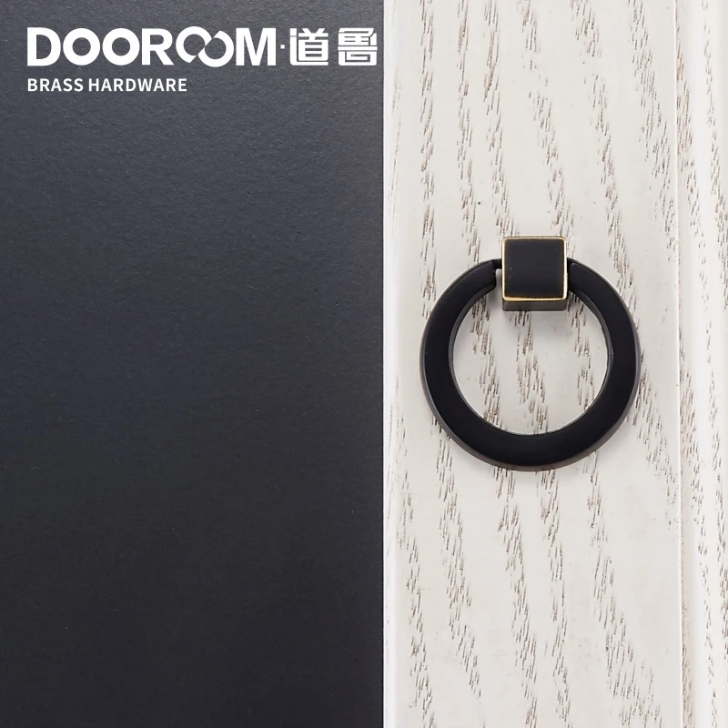 Dooroom латунные ручки современные сельские черные бронзовые тянет шкаф комод шкаф ящик мебель винный бар ручки
