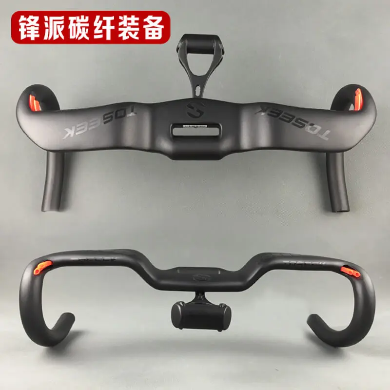 TOSEEK полный углеродного волокна 31 8 мм руль с кодом табличная рамка BMX дорожный