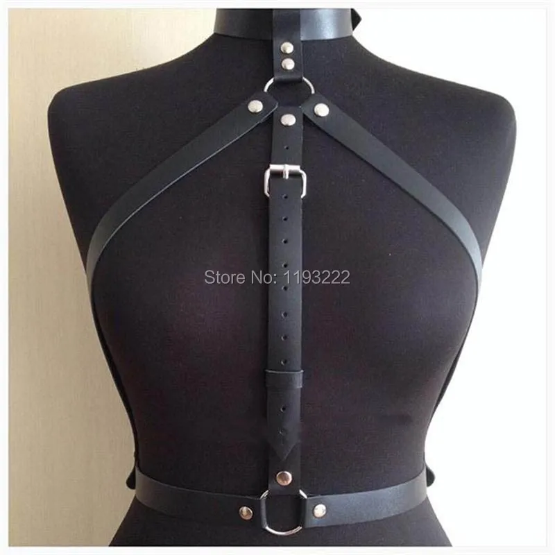 Женский ремень в стиле панк рок|choker harness|body bondagehalter leather straps |