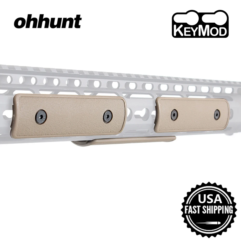 Ohhunt 4 дюймовая полимерная панель брелок набор из 3 предметов тактический