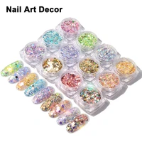 12 color shining light onion powder ultra thin mixed size colorful glitter nail sequins fashion diy nail accessories nail art