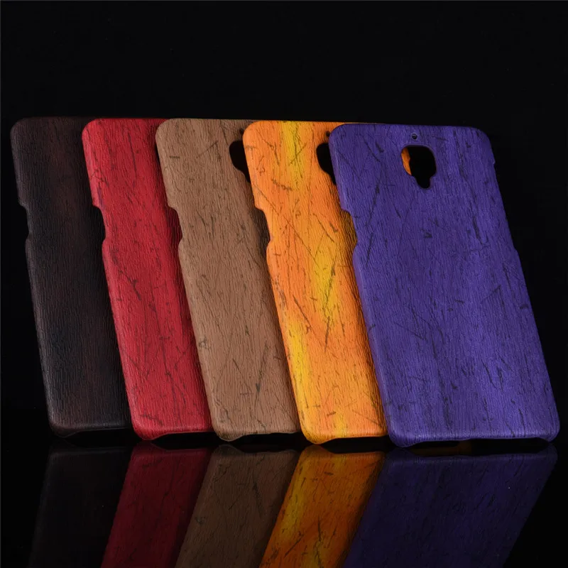 For OnePlus 3t Case Oneplus 3 Hard PC Leather Retro wood grain Phone 3T Cover One plus | Мобильные телефоны и аксессуары