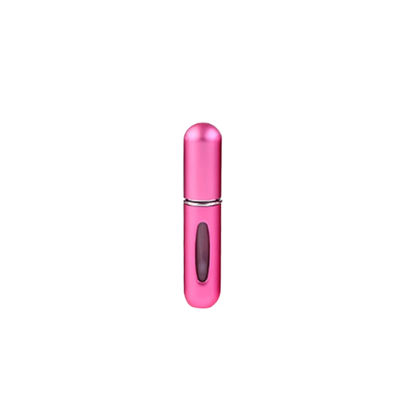 hotpink F 5 мл портативный мини алюминиевый многоразовый флакон духов с распылителем пустые косметические контейнеры с распылителем для путешественника - Цвет: hotpink F