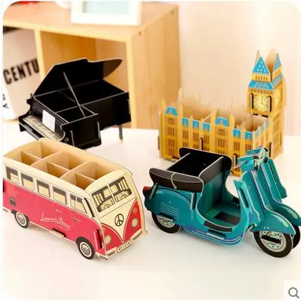 Творческий рабочего DIY пенал офисный стол канцелярские ручки для хранения | Дом и