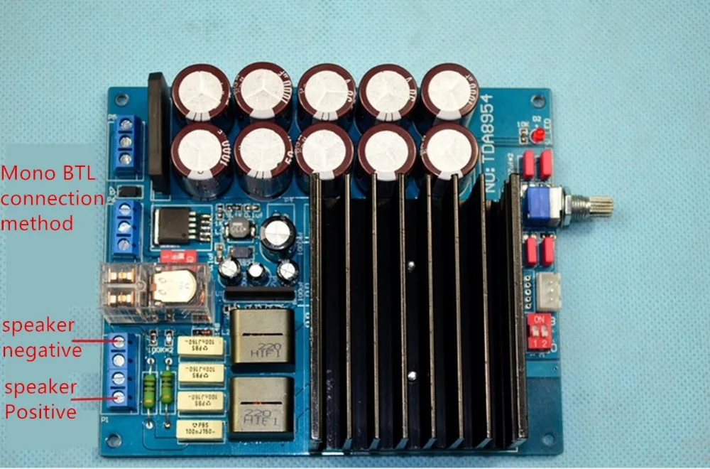 Новое обновление TDA8954 HIFi D Класс двухканальный 210 Вт+ 210 Вт BTL OMRON Реле готовой Усилитель мощности доска F3-001