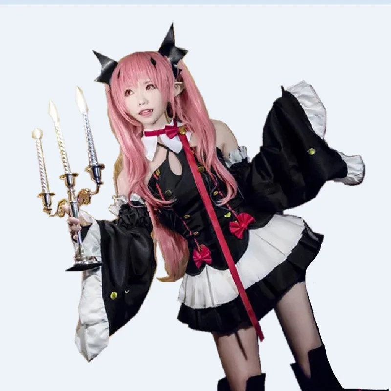 2019 аниме Серафим конца Owari no Seraph Krul Tepes униформа косплей костюм полный комплект