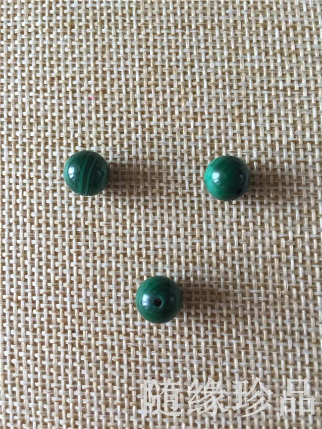[ Идет на ] природного нефрита ювелирный магазин малахит широкий бусины DIY 8 мм|jewelry