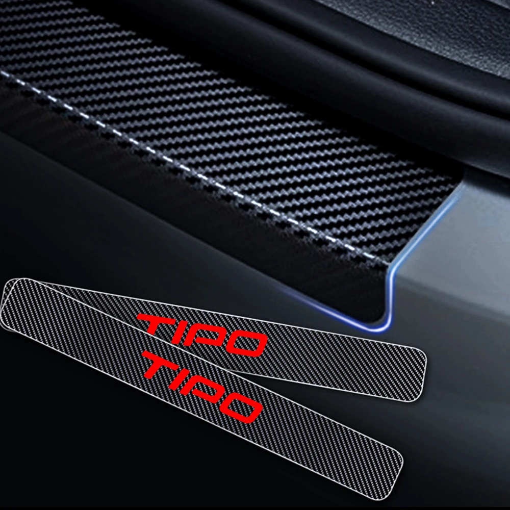 Двери автомобиля педаль подоконника Стикеры s Guard для FIAT panda Qubo TIpo Toro 4D углеродного