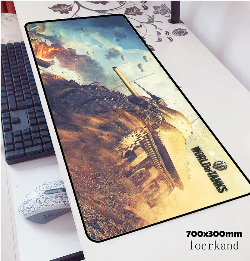 Коврик для мыши World of Tanks padmouse 700x300x2 мм популярный игровой коврик ноутбука или