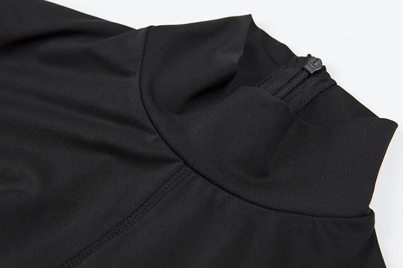 HITOM принцесса письмо печати Фитнес комбинезон Для женщин спортивный костюм с длинным рукавом Комбинезоны Party Сексуальная Bodycon комбинезон скинни боди