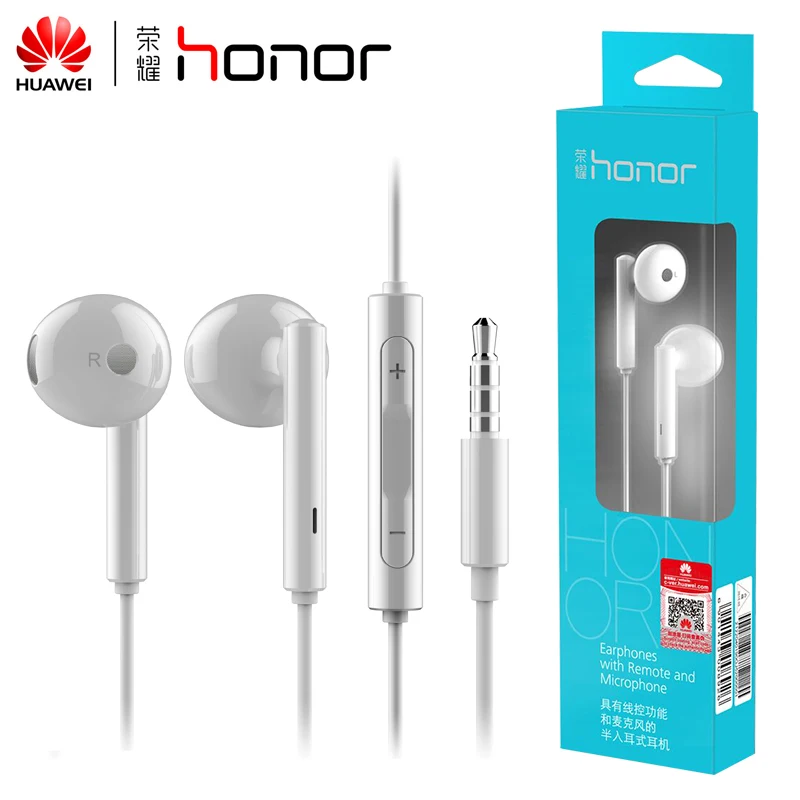 100% оригинальные наушники Huawei Honor AM115 с микрофоном для Xiaomi Универсальный телефон