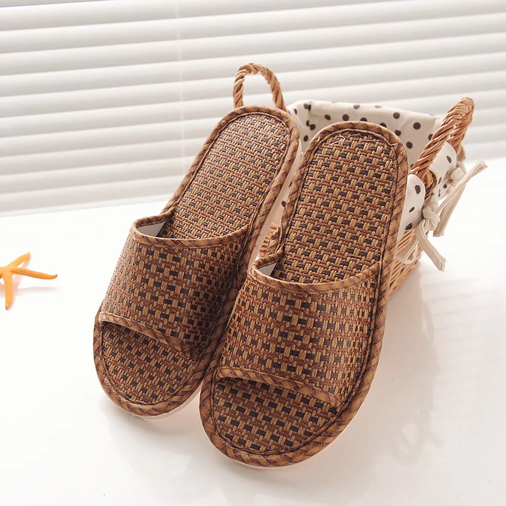 SAGACE/тапочки унисекс с тростниковой подошвой Повседневная обувь на плоской