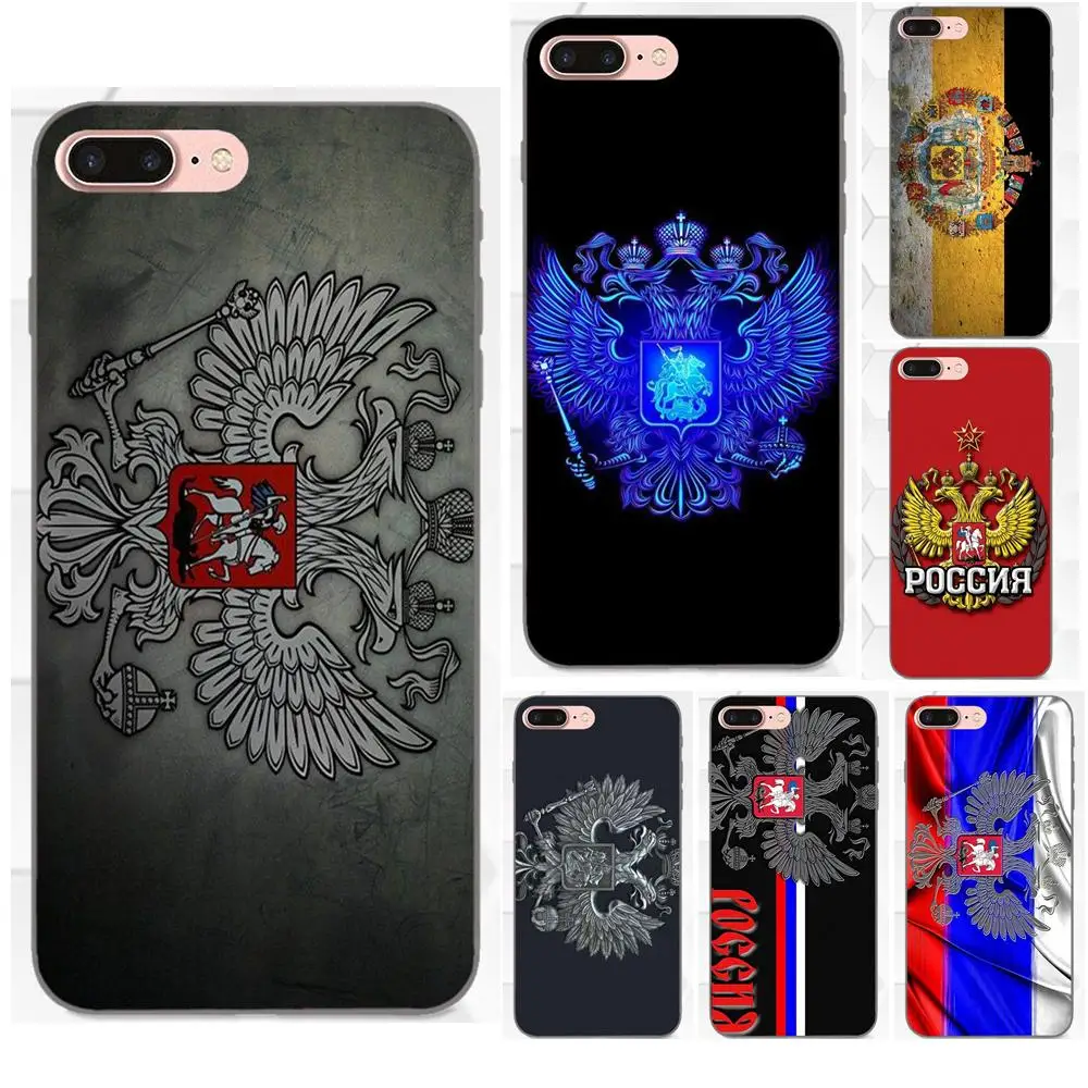 В продаже чехол для телефона Оригинальный русский флаг герб Apple iPhone 4 4S 5 SE 6 6S 7 8 Plus X