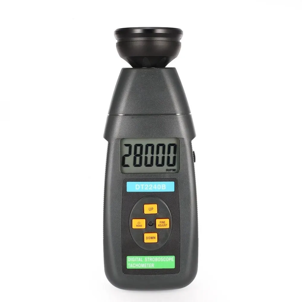 DT2240B цифровой ЖК дисплей Бесконтактный стробоскоп Тахометр фотоэлектрический