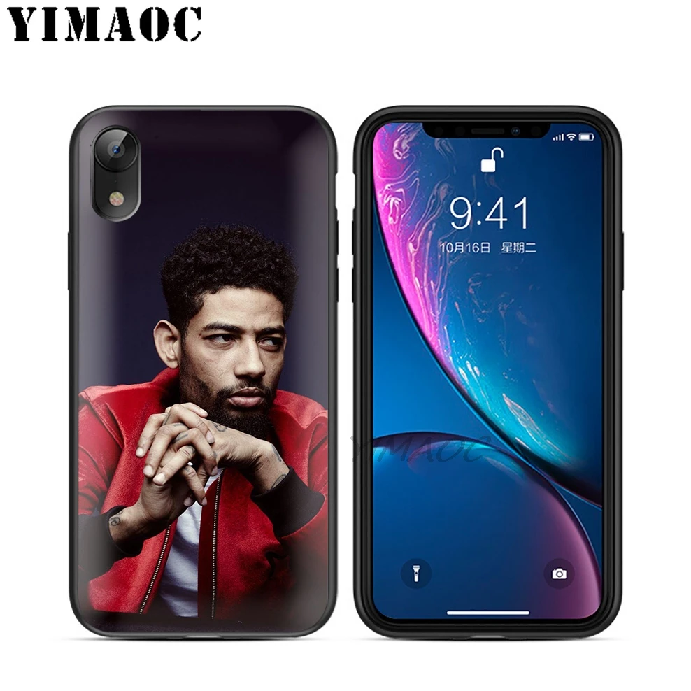 YIMAOC Pnb рок-рэпер Мягкий ТПУ Черный силиконовый чехол для iPhone X или 10 8 7 6 6S Plus 5 5S SE Xr Xs