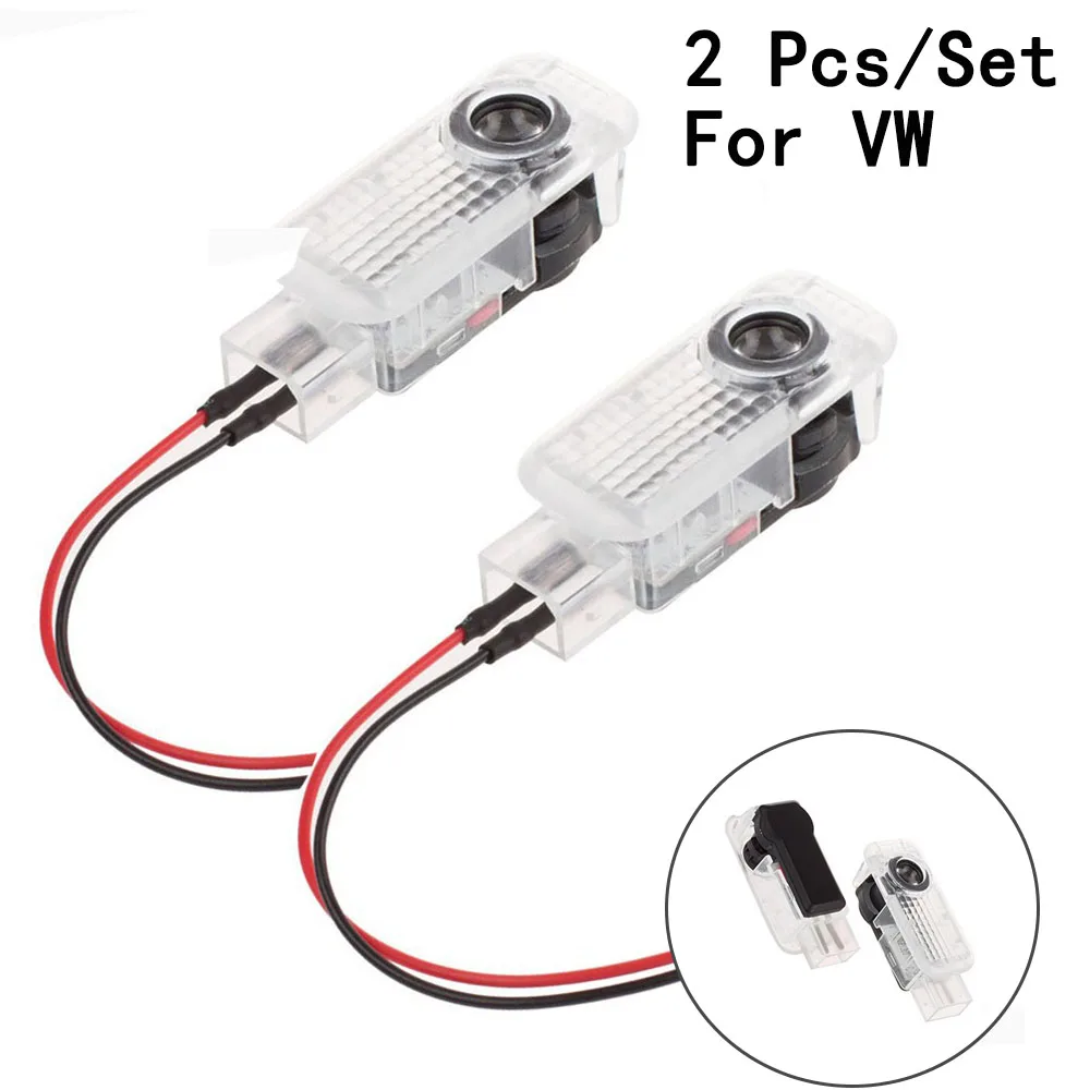 2Pcs/Set Ghost Shadow Projetor With Logo LED 12V Only For VW/Touareg Step Door Courtesy Laser Lens Include | Автомобили и