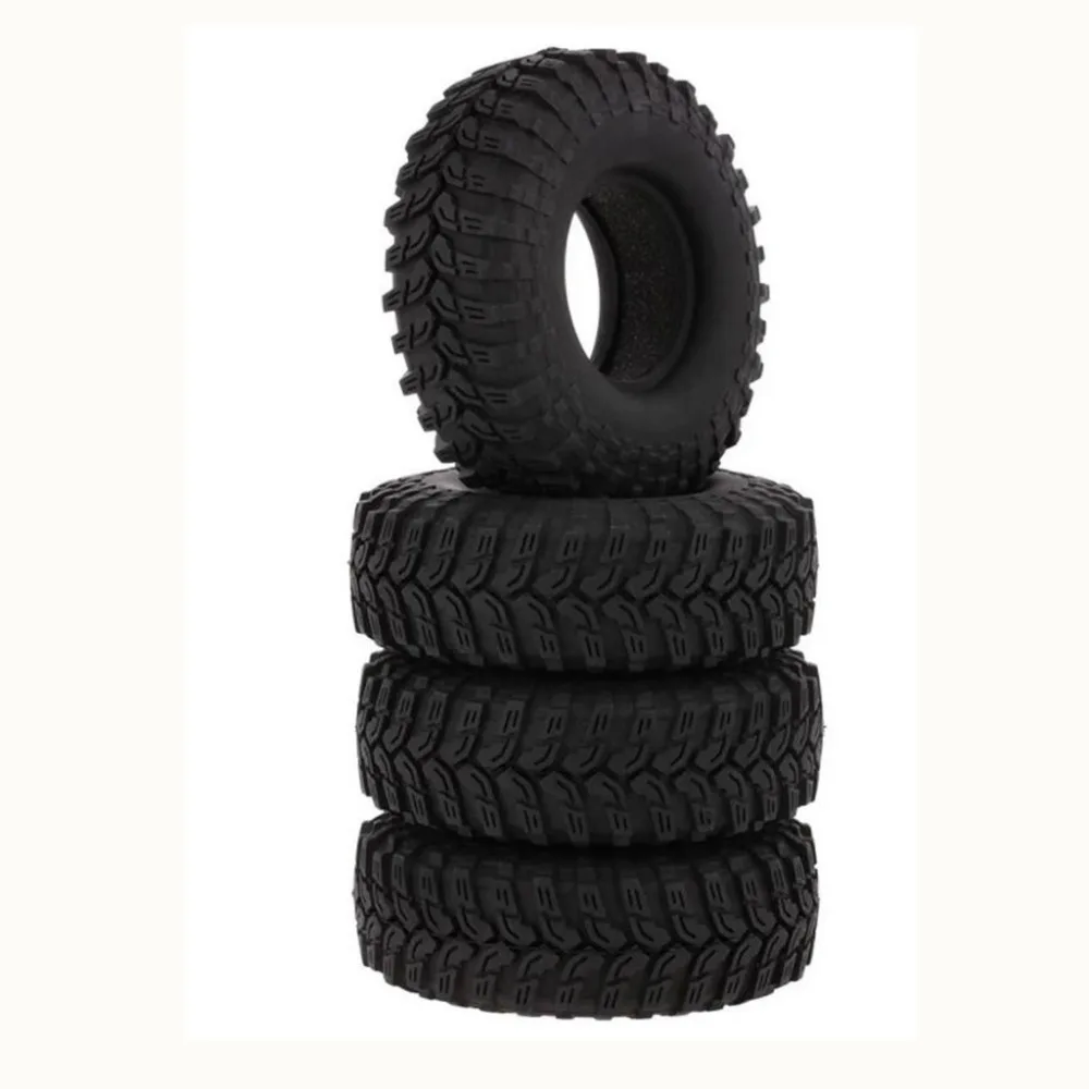 

4PCS 115MM 1.9inch Rubber Rocks Tyres Wheel Tires for 1:10 RC Rock Crawler Axial SCX10 90047 RC4WD D90 D110 TF2 Traxxas TRX-4