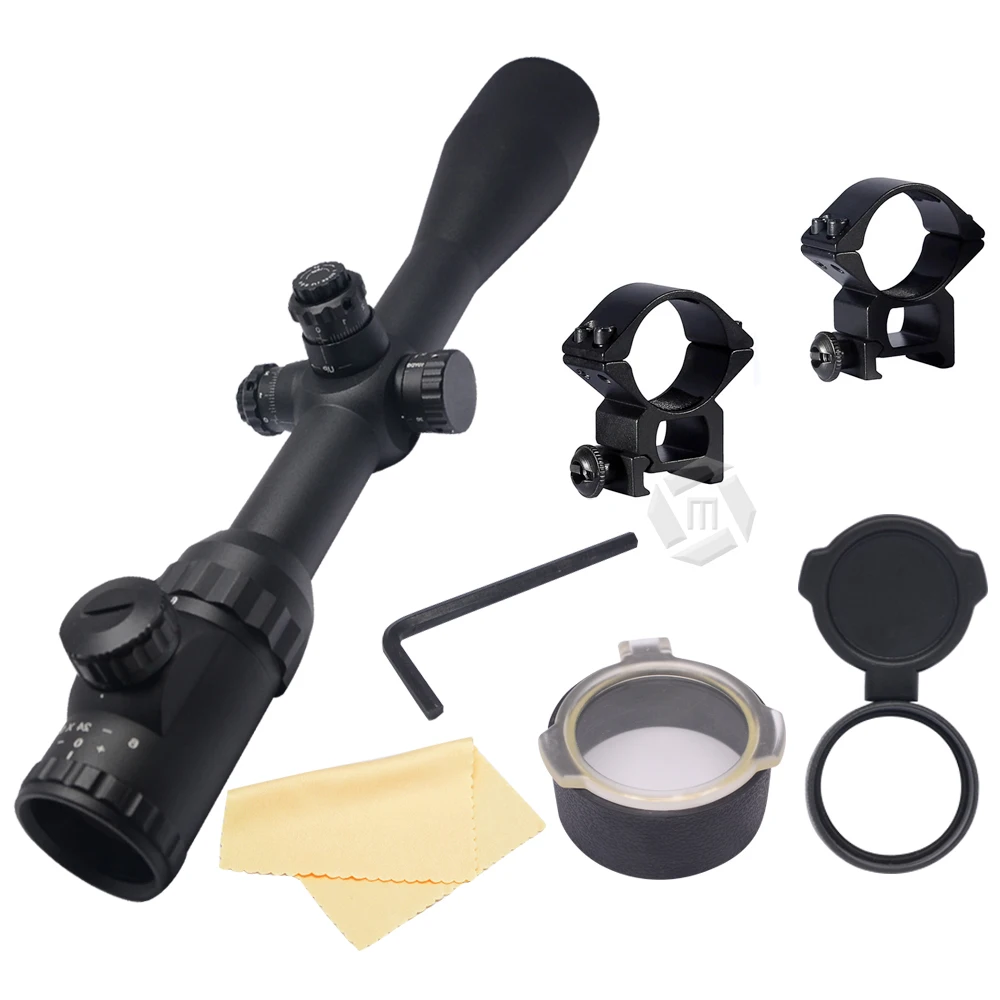 Mcoplus 6 24x50 мм 1/8MOA ИК красный зеленый и синий светящаяся оптика огонь охотничий