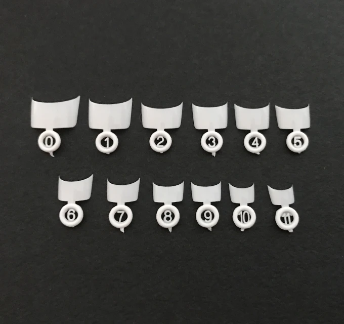 Бесплатная доставка средние белые накладные ногти для французского