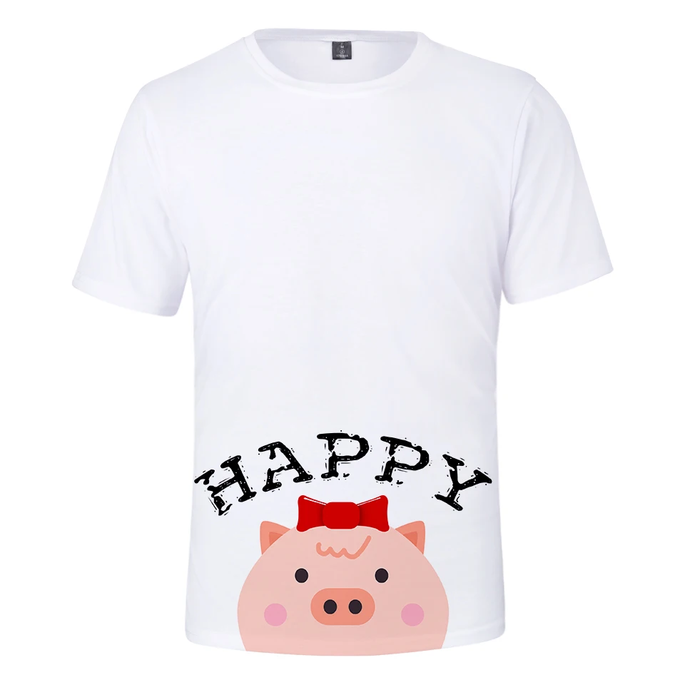 2019 Новый розовый поп модные женские туфли 3D принт летнее Повседневное футболка