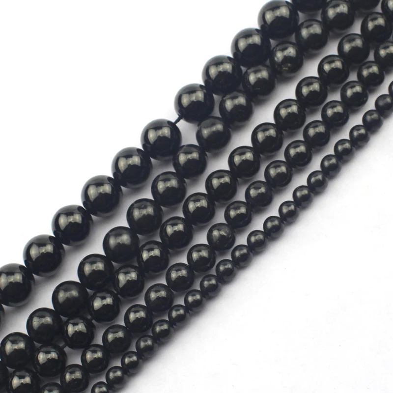 Круглые бусины из натурального камня незакрепленные для изготовления ювелирных