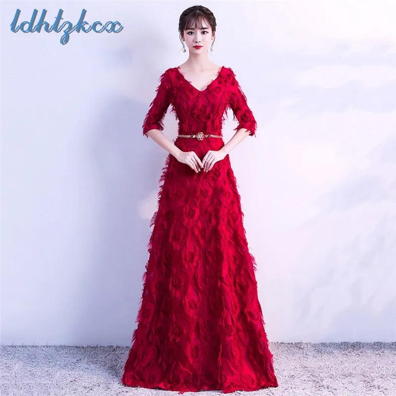 Торжественное платье для женщин элегантные длинные платья 2018 осенне зимнее