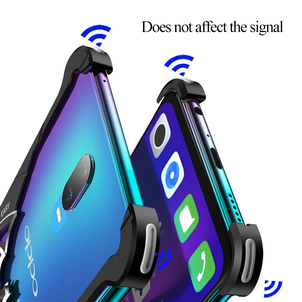OATSBASF Роскошный металлический каркас Форма противоударный чехол для OPPO R17 PRO