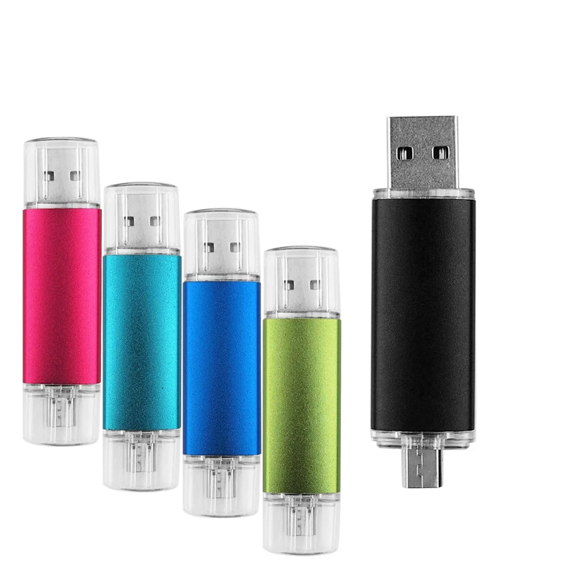 Смартфон USB флеш-накопитель металлический флеш-накопитель 64 Гб Флешка 8 ГБ 16 ГБ 32 ГБ 4 ГБ OTG внешний накопитель Usb карта памяти флеш-накопитель