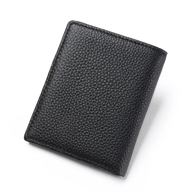 Мода 2017 г. Для мужчин небольшой из натуральной кожи кошельки Бизнес ультра тонкий