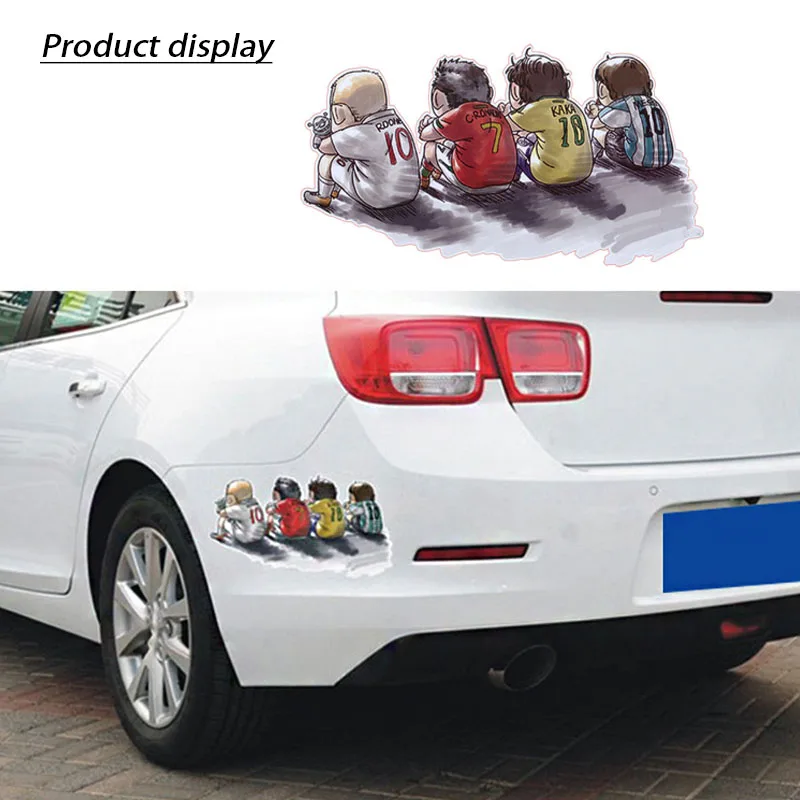 LENTAI мультфильм фар автомобиля тела наклейки Футбол звезды Стайлинг для Хонда