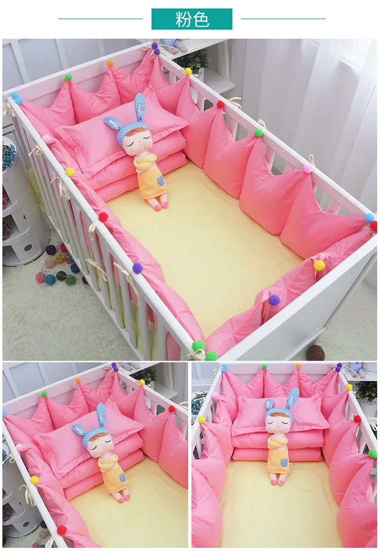 Комплект постельного белья для детской кроватки 5 шт./компл. хлопковый комплект с