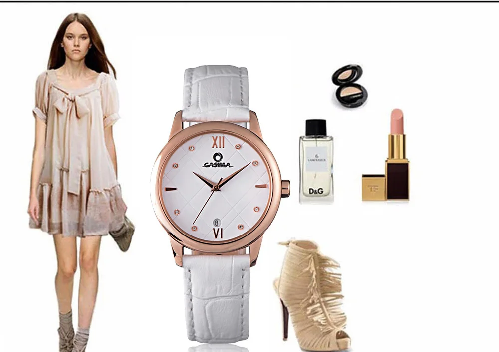 

Reloj New Fashion Women Quartz watch Leather belt business casual CASIMA Brand watch Dial Roman women's watches Relogio Feminino