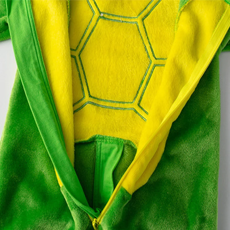SAILEROAD Tortoise Kigurumi Romper New Pajamas with a zipper for a Child Warm Baby Blanket Sleepers Babies Toddler Clothes