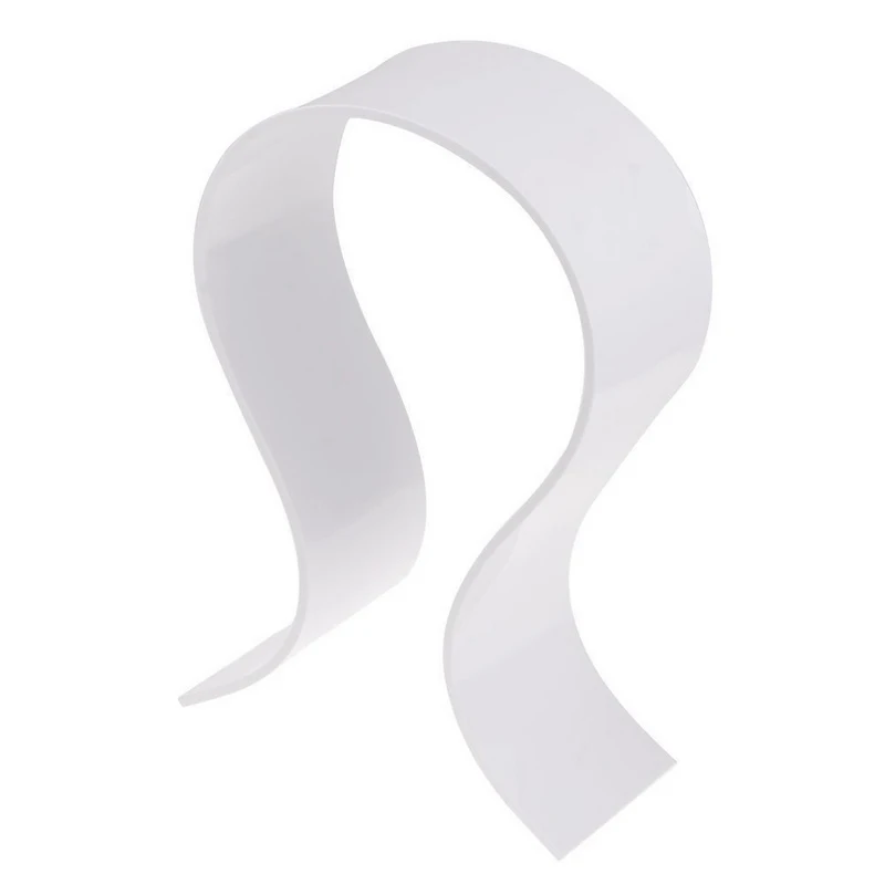 

1x High Performance Acrylic Earphone Desk Display Stand Super White Headphone Holders for Earphone Accessories