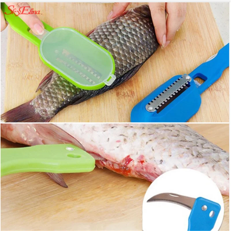 Kitchen Tools Gadgets Accessories Stainless Steel Scales Skinner To Scale Goods Vegetable Cutter 8zCF415 |