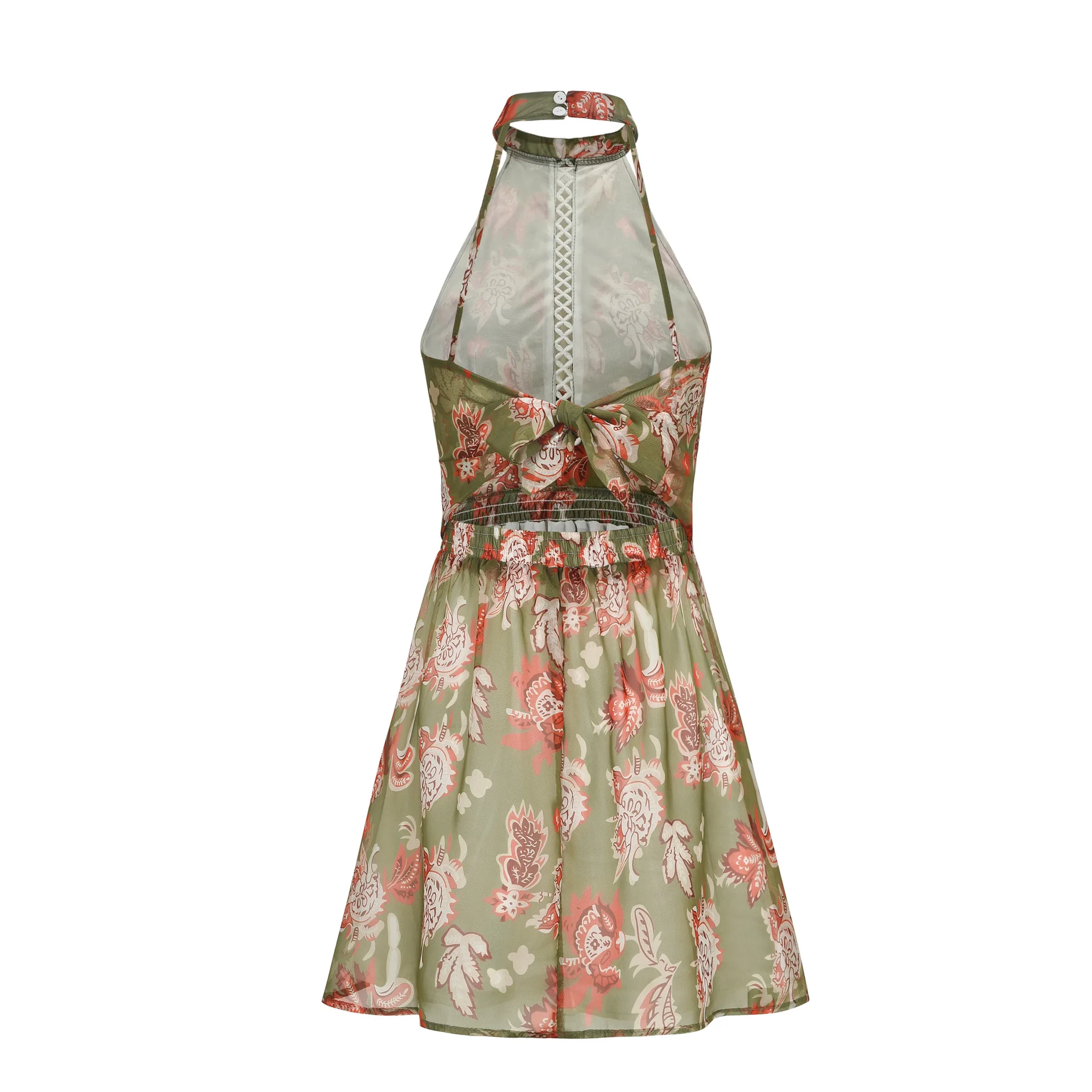 2019новое женское летнее платье с круглым вырезом хлопковое богемное кружевное и