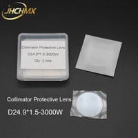 jhchmx 10pcslot raytools collimator protective lensglass 24 91 5mm 1064nm 3000w qbh upper protection mirrors bt240s parts