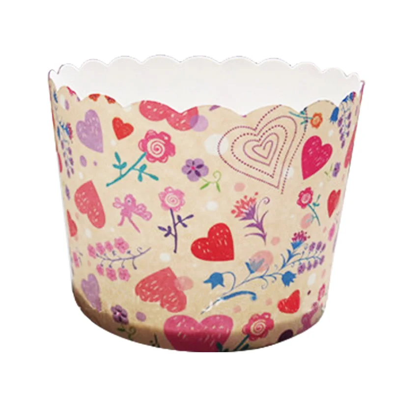 50pcs Big Size Red Love Heart Black butterfly Muffin Paper Cupcake Cups Wrappers Liners for Wedding Birthday Party DIY Baking | Дом и сад