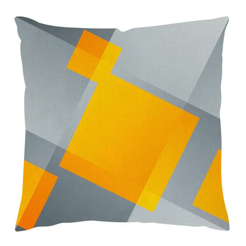 Nordic Simple Modern Color Polygon Geometric Plain Printed Cushion Cover Pillowcase Square 45*45cm Bedroom Decor Cojines G2331 | Дом и сад