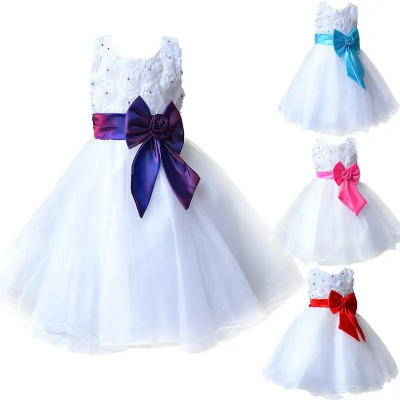 2017 Hot Flower Girl Dresses for Weddings Pageant White First Holy Lace Communion Dress Little Toddler Junior Child Bridesmaid | Детская