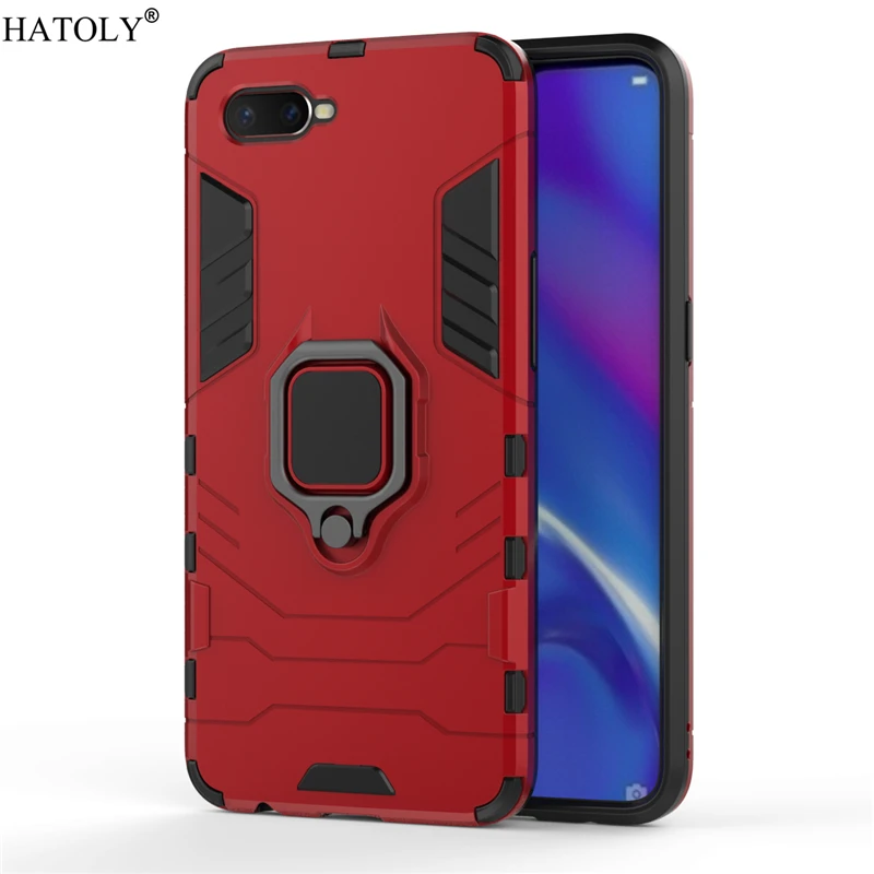 Чехол для OPPO K1 чехол с кольцом пальца оболочка бампер защитный жесткий