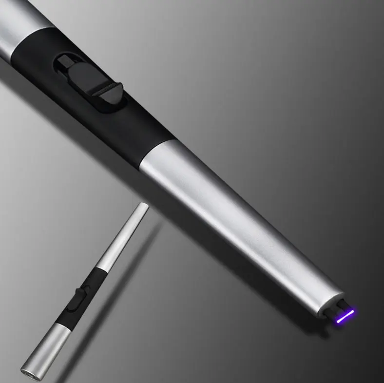 3*24 9 см плазменная Зажигалка кухонная USB перезаряжаемая металлическая зажигалка