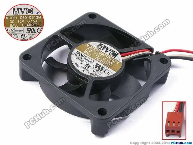 Вентилятор охлаждения сервера AVC C5010B12M DC 12 В 0 15a 50x50x10 мм|square fan|server fan85mm fan |