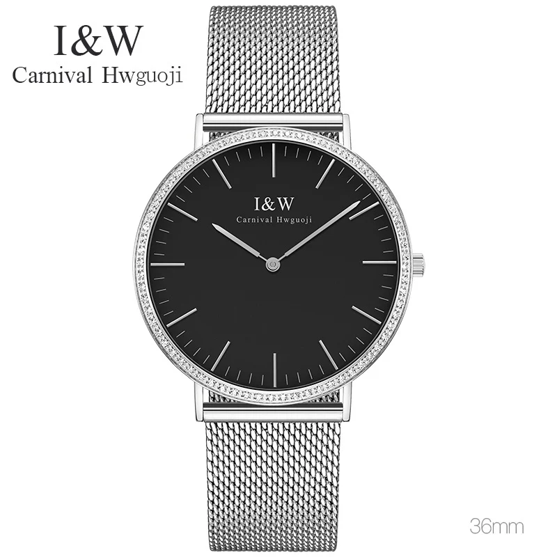 Женские кварцевые часы с сапфировым стеклом из нержавеющей стали|luxury brand|luxury brand