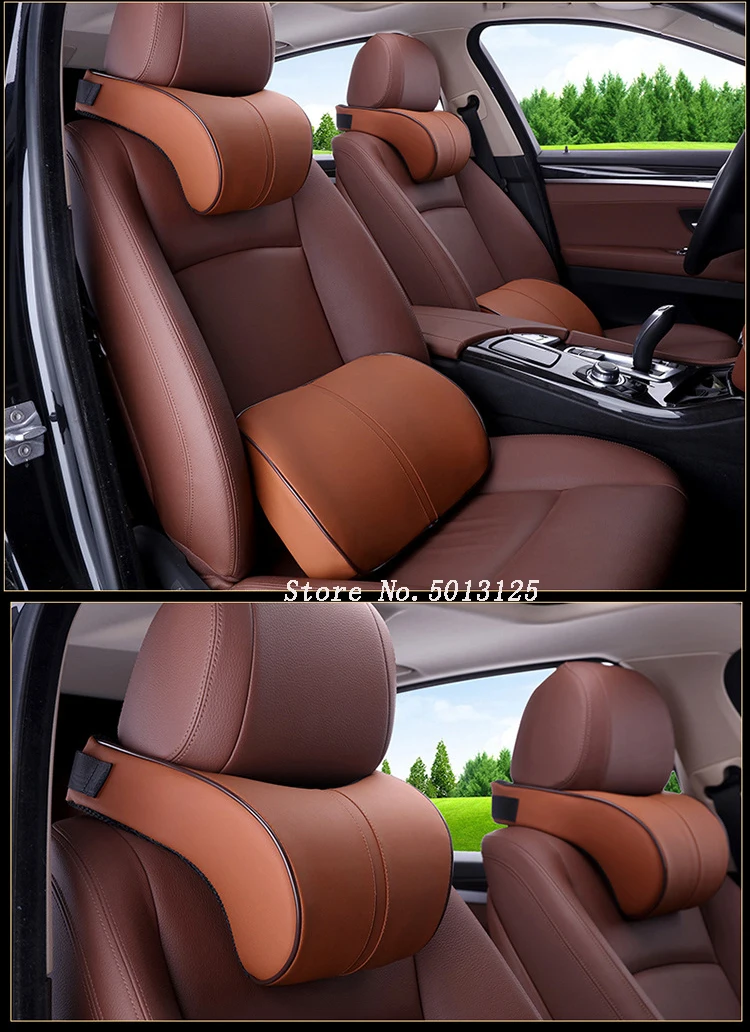 Car Seat Cushion Head Back Neck Rest Pillow Memory Foam Seat Cushions Back For KIA Sportage QL Accessories
