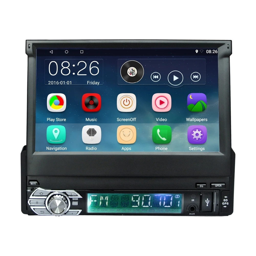 CT0008 7 дюймовый автомобильный Радио Стерео MP5 плеер 1 Din Android 6 0 емкостный сенсорный