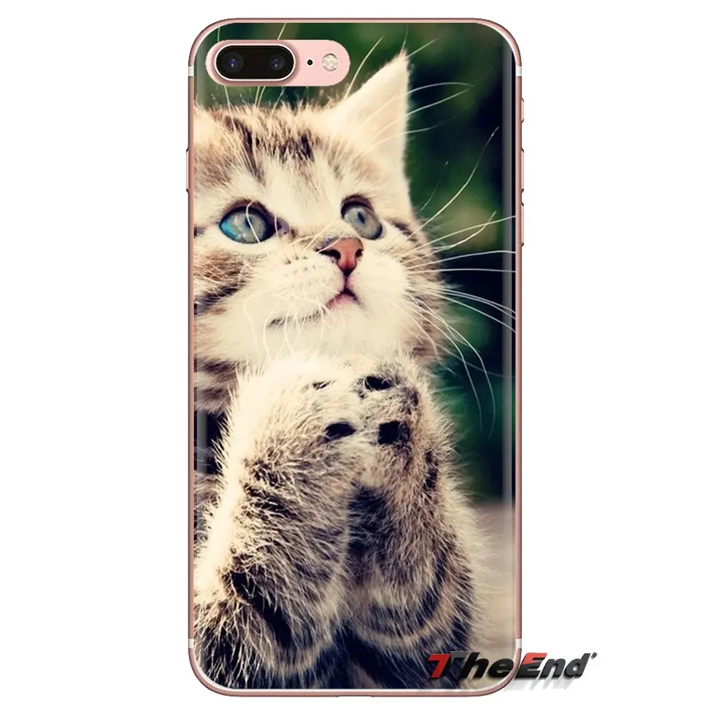 Transparent Soft Shell Covers For Xiaomi Redmi 4A S2 Note 3 3S 4 4X 5 Plus 6 7 6A Pro Pocophone F1 Adorable Cat |